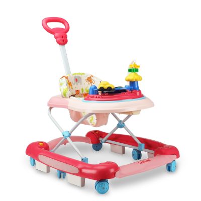 LuvLap Comfy Baby Walker & Rocker (Pink)