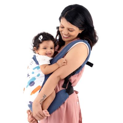 LuvLap Adore Baby Carrier With 2 Carry Positions (Blue)