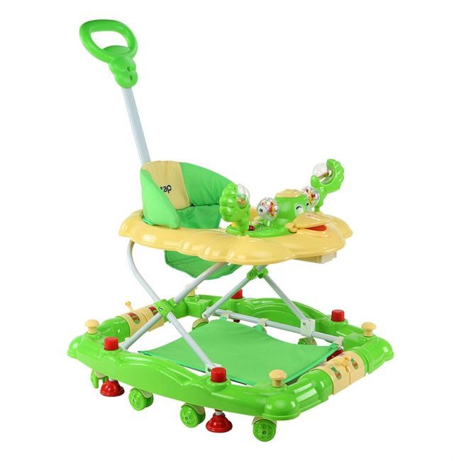 Comfy Baby Walker cum Rocker Green