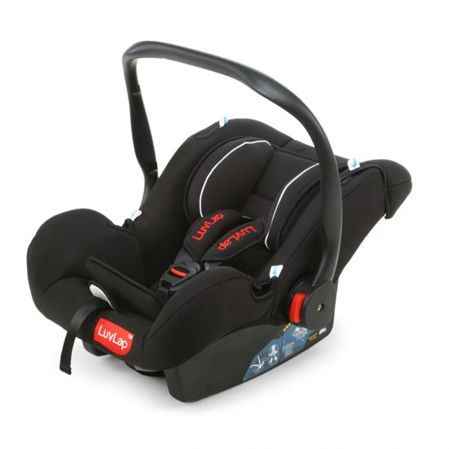 Infant Baby Car Seat cum Carry Cot Black