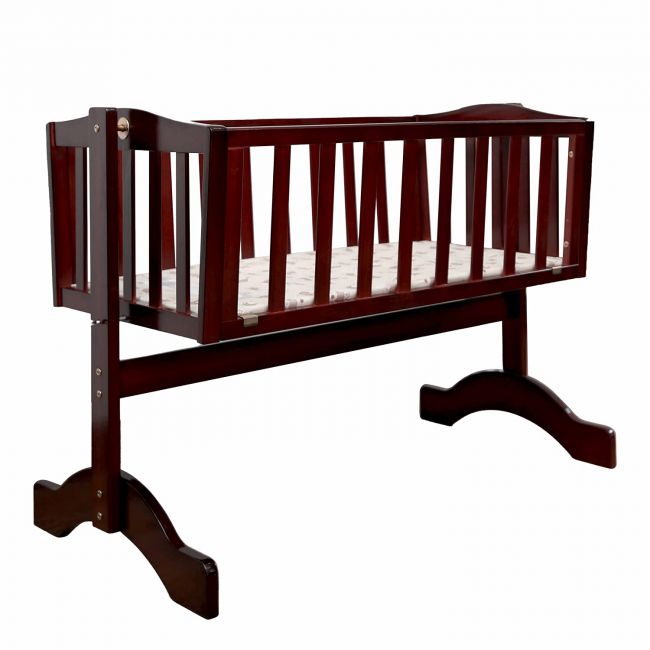 Baby Wooden Cot C-10 Cherry Red
