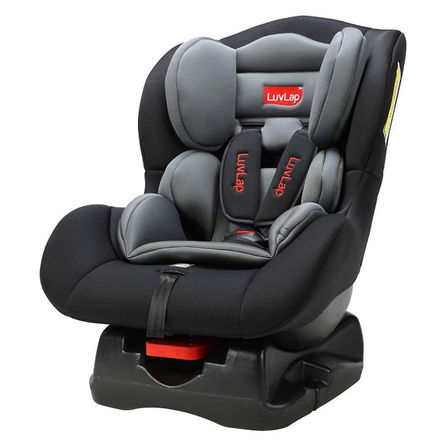 LuvLap Joy Convertible Car Seat for Baby & kids from 0 Months to 4 Years (Black & Grey)
