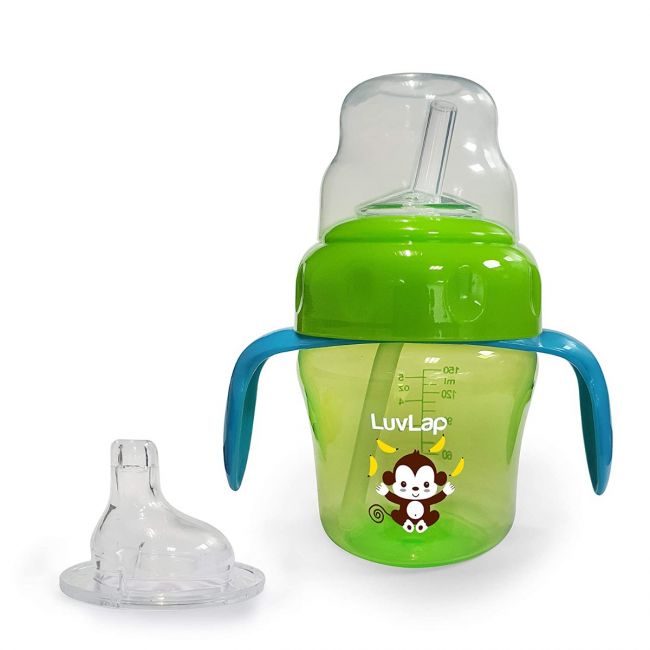 Banana Time 2-in-1 Straw & Spout Cup 150ml Green