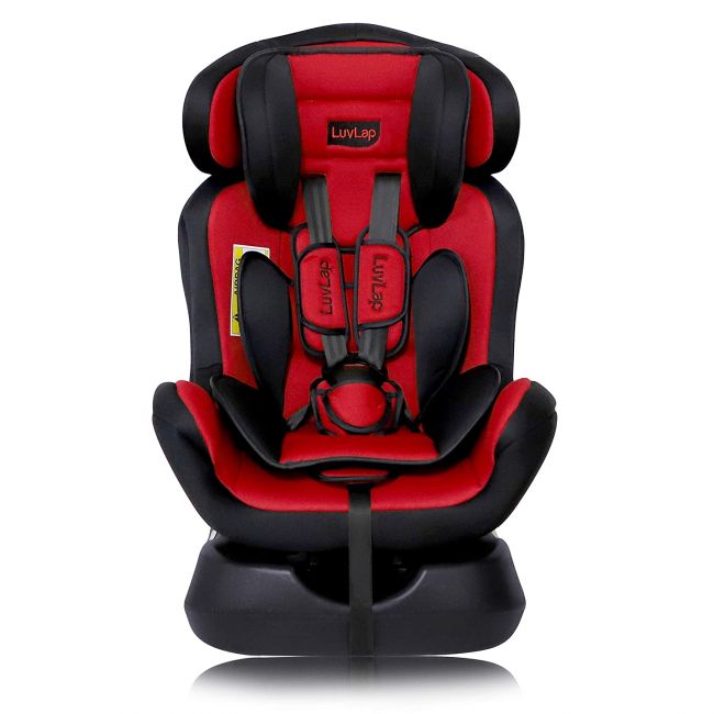 Luvlap Galaxy Convertible Car Seat for Baby & Kids from 0 Months to 7 Years (Red)
