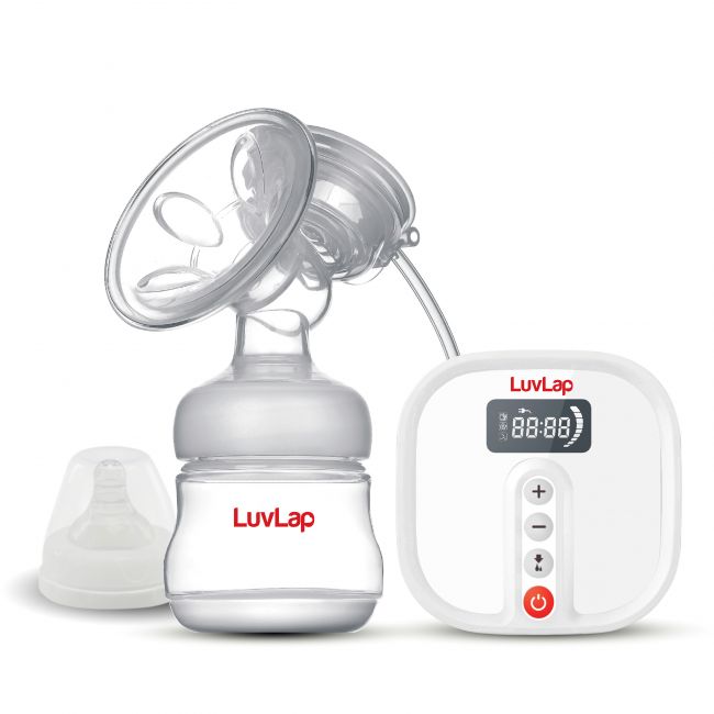 LuvLap Convertible Electric Breast Pump, No Battery