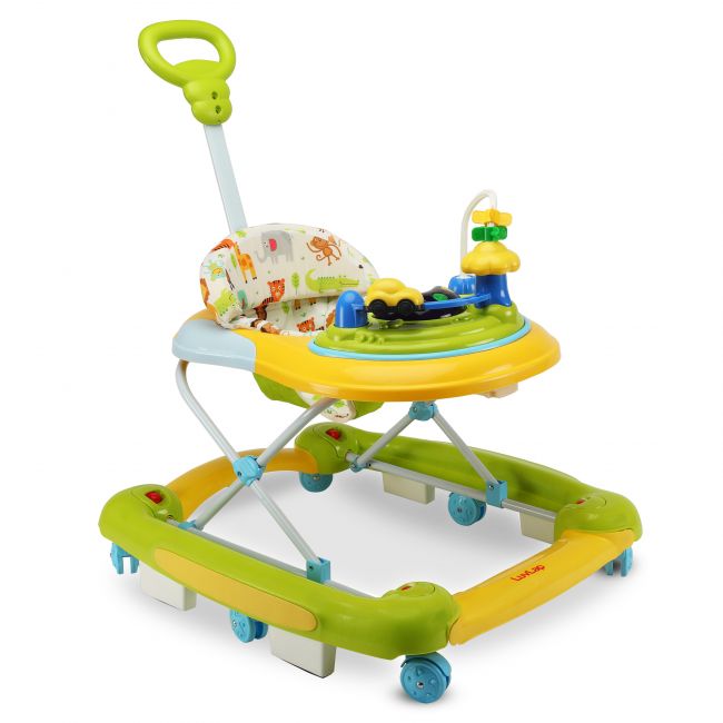 LuvLap Comfy Baby Walker & Rocker (Green)