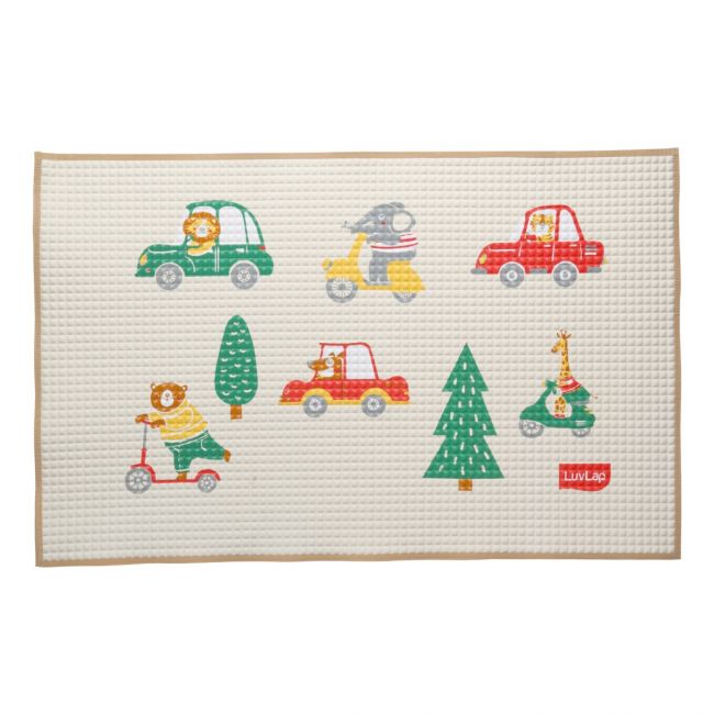 LuvLap Baby Air-Filled Waterproof Baby Play Mat - Wheelie