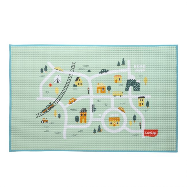 LuvLap Air-Filled Waterproof Baby Play Mat - Cityscape