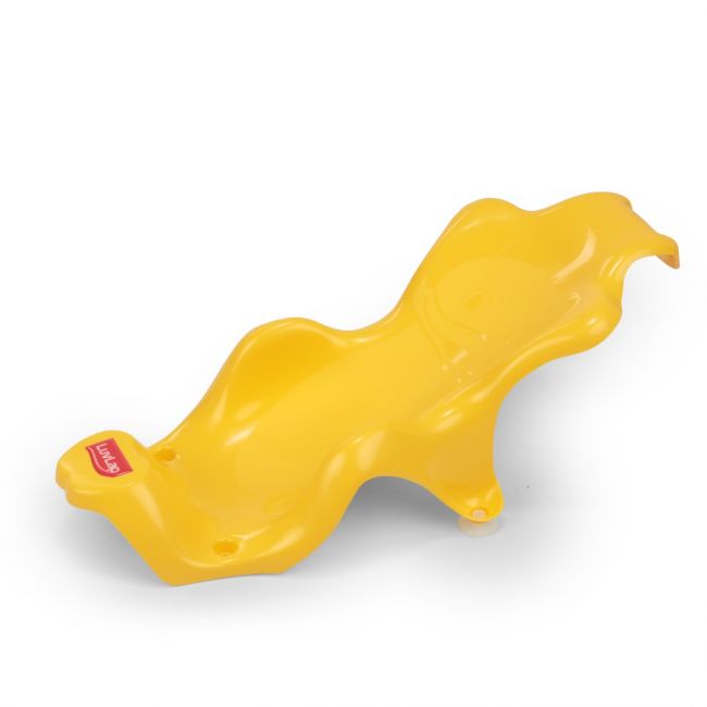 LuvLap Anti Slip Baby Plastic Bath Chair, Baby bath Seat / Sling With Non Slip Strong Suction base, baby Shower, for Infants & toddlers (Yellow)