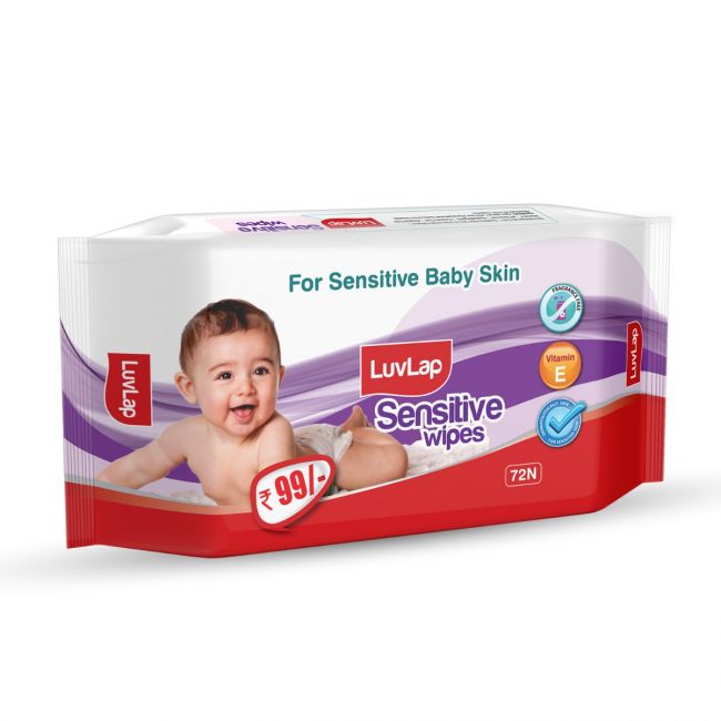 Sensitive Baby Wipes 72 Pcs