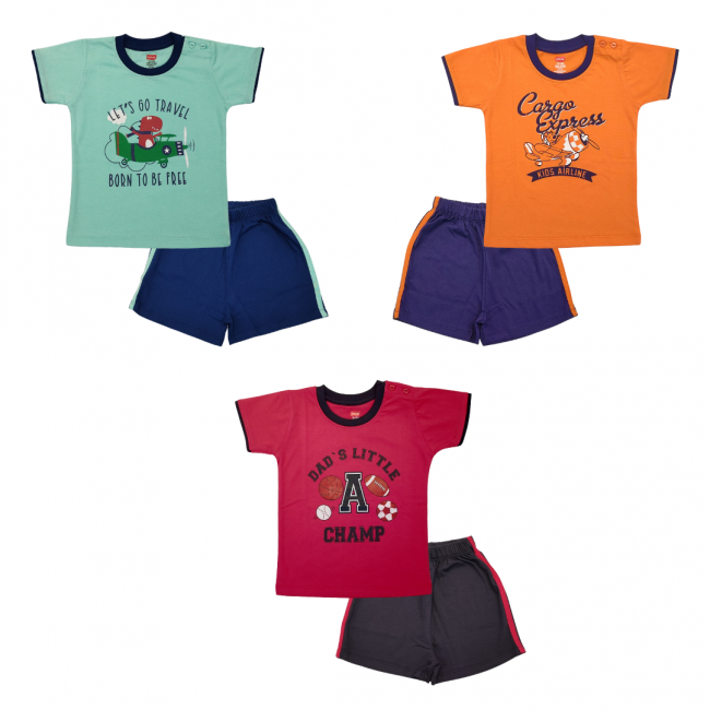 LuvLap For Baby, Infants & Toddlers, Multicolour, M Size, Pack Of 3