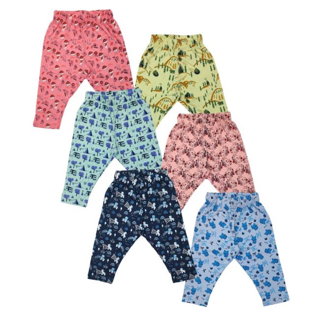 LuvLap Baby Pyjama, For Baby, Infants & Toddlers, Multicolour, 100% Cotton, Baby Pyjama, Baby Bottoms, Baby Clothes, Kids Clothing, Pack Of 6
