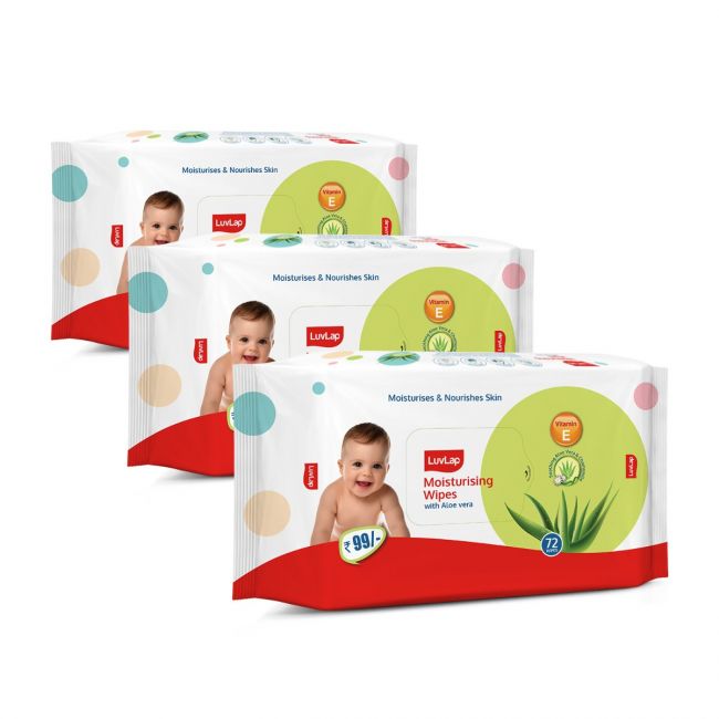 Aloe Vera Baby Wipes 72 Pcs