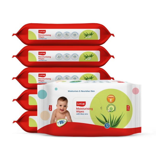 Aloe Vera Baby Wipes 72 Pcs