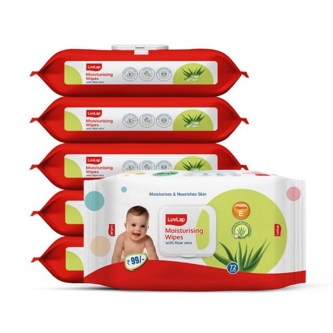 Aloe Vera Baby Wipes 72 Pcs