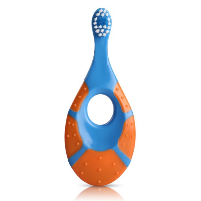 LuvLap Turtle Shaped Baby & Toddler Toothbrush(Assorted Colors, Colors may vary)