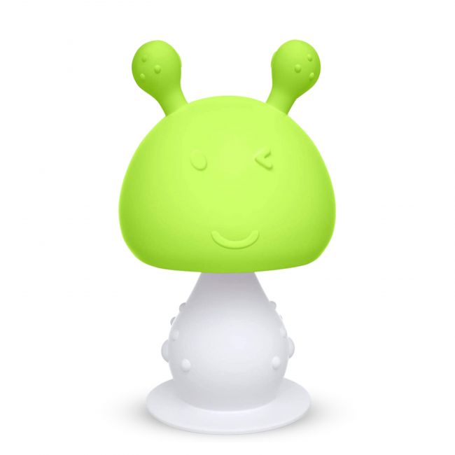 LuvLap Silicone Baby Teether Of Mushroom Shape ( Green)