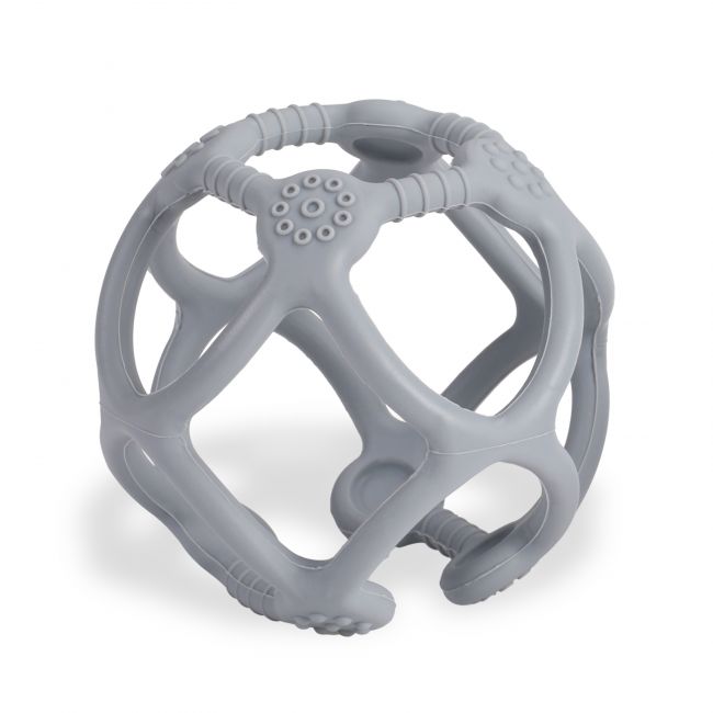 LuvLap Silicone Ball Teether, Grey