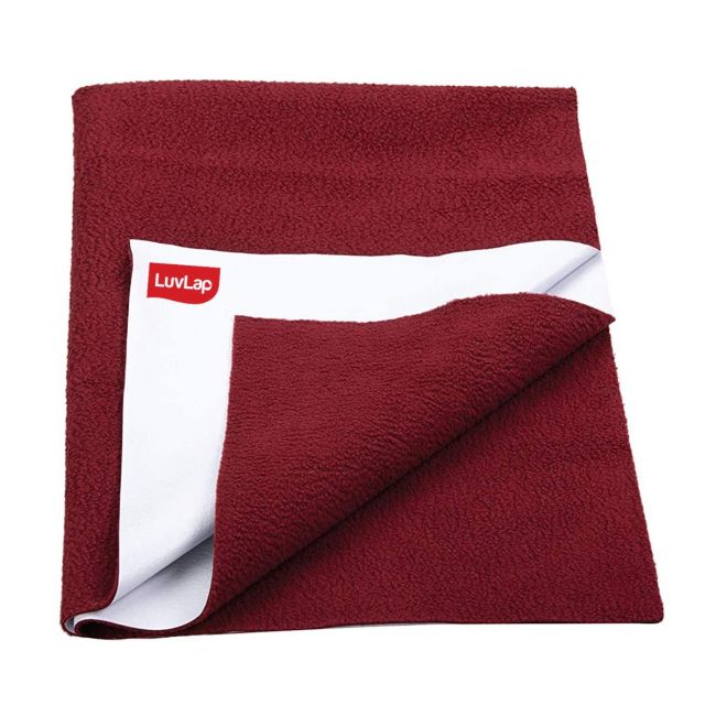 Instadry Baby Bed Protector Maroon Medium