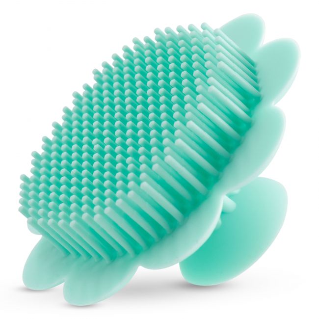 LuvLap Baby Silicone Shower Brush(Green)