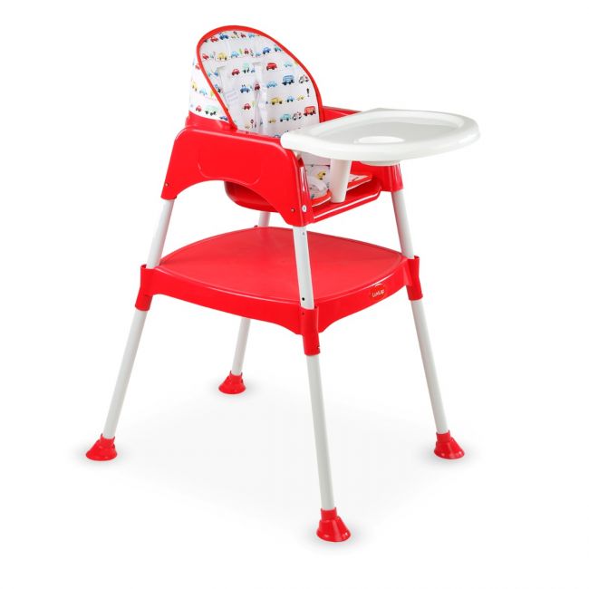 3-in-1 Baby High Chair Red