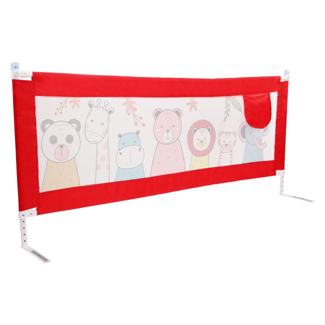 LuvLap Bed Rail Guard  (Red - Printed)