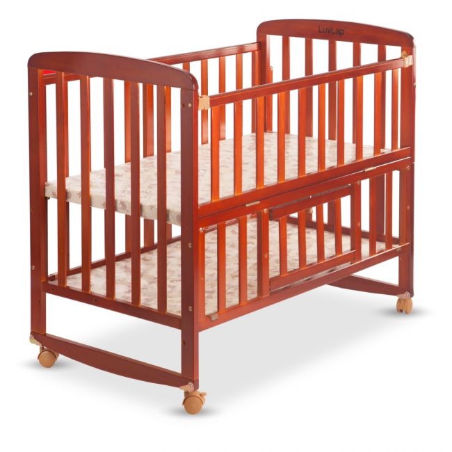 Baby Wooden Cot C-50 Cherry Red