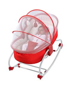 3-in-1 Baby Rocker & Napper Red