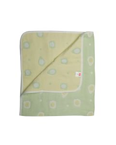 LuvLap Baby Cotton Quilts Cum Wrappers, Green Egg