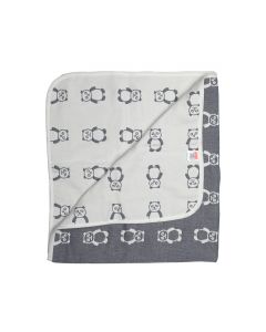 Baby Cotton Quilts cum Wrappers Blue Bear