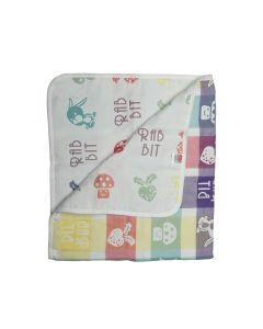 Baby Cotton Quilts cum Wrappers White Rabbit