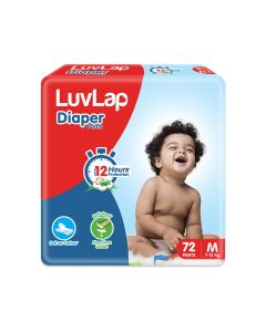 LuvLap Diaper Pants, Medium, 7 to 12Kg, 72 Count, with upto 12 Hour protection