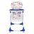 LuvLap Royal High Chair with Adjustable 7 Heights with Wheels - Blue