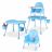 4 in 1 Convertible Baby High Chair, High Chair, Low Chair, Booster Chair & Table, Blue