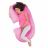 LuvLap C - Shaped Pregnancy Pillow - Full Body Maternity Support for Restful Sleep, Pain Relief, Back support - Hypoallergenic & Washable Cover, Ideal for Pregnant Women & Nursing Moms (Deep Pink)