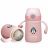 LuvLap Double walled Steel body straw Sipper, Pink, 300 ml