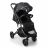 LuvLap Alpha Baby Stroller/Pram with 5 Point Safety Harness, Reversible Handle bar, Looking Window, Multi Level Recline & Adjustable footrest, Extendable Canopy, for Babies 0-3 Years (Black)