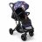 LuvLap Alpha Baby Stroller/Pram with 5 Point Safety Harness, Reversible Handle bar, Looking Window, Multi Level Recline & Adjustable footrest, Extendable Canopy, for Babies 0-3 Years (Blue)