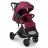 LuvLap Alpha Baby Stroller/Pram with 5 Point Safety Harness, Reversible Handle bar, Looking Window, Multi Level Recline & Adjustable footrest, Extendable Canopy, for Babies 0-3 Years (Red)