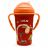 LuvLap Tiny Giffy Straw Sipper, 300Ml, Orange